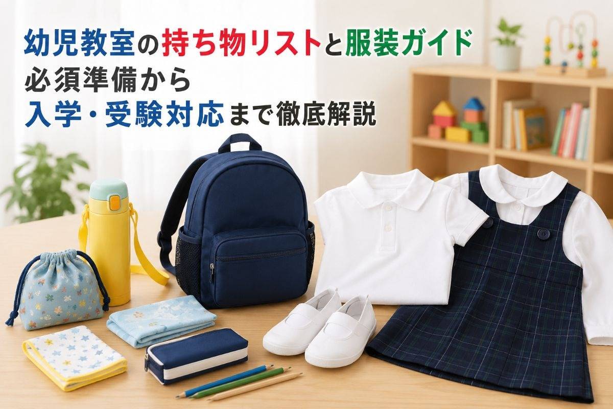 幼児教室の持ち物リストと服装ガイド|必須準備から入学・受験対応まで徹底解説